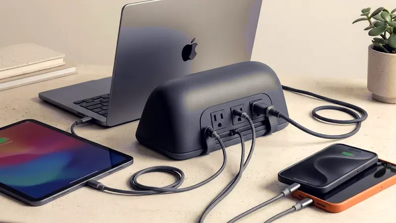Node and Loft: LAYER x Daily Objects' modular charging systems that turn cables into design