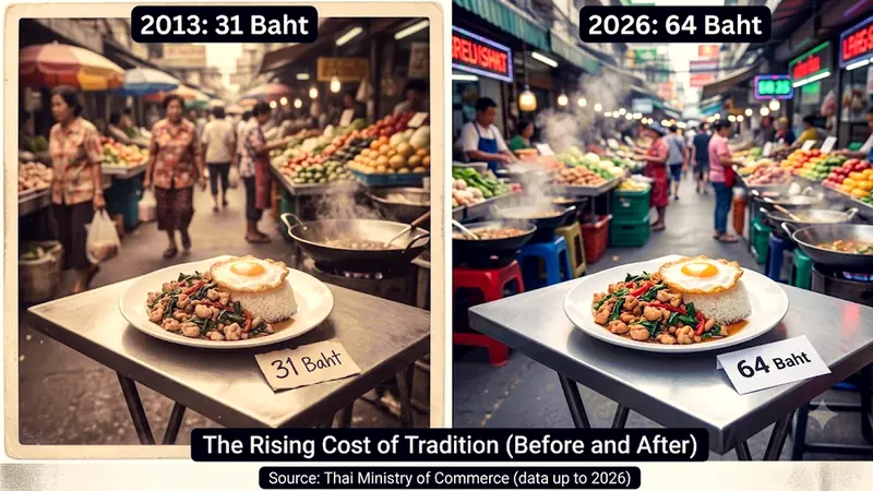 Thailand's Street Food Market Under Pressure: Prices Climb 106% in 13 Years
